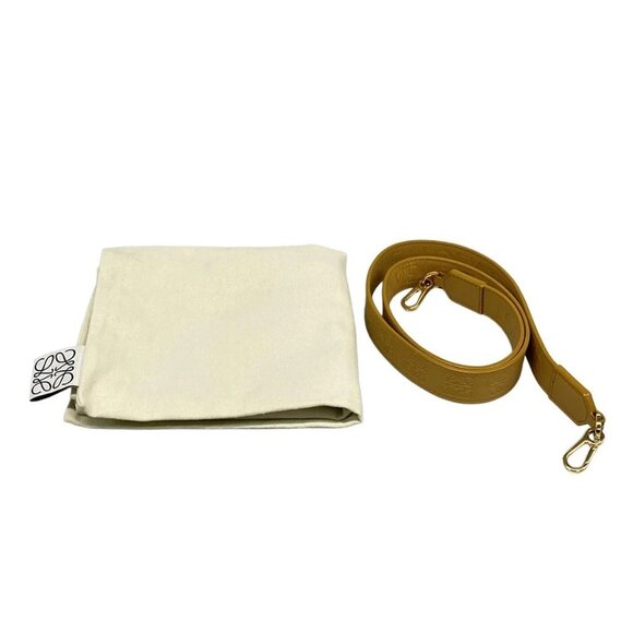 Auth LOEWE Flamenco Clutch Puffer - Light Brown Nappa Leather Clutch Bag